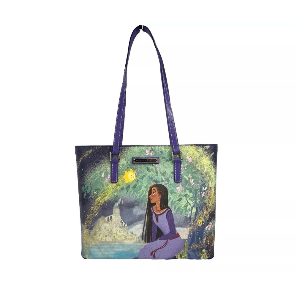 Dooney & Bourke Disney Asha Star Leather Shoulder Tote Bag Purse New